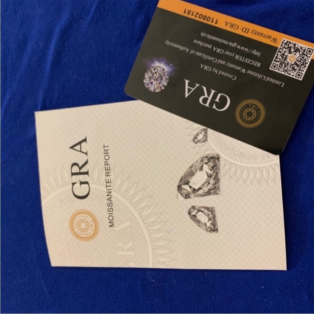 AUTHENTIC 3.0 ct  GRA MOISSANITE - Picture 2 of 3